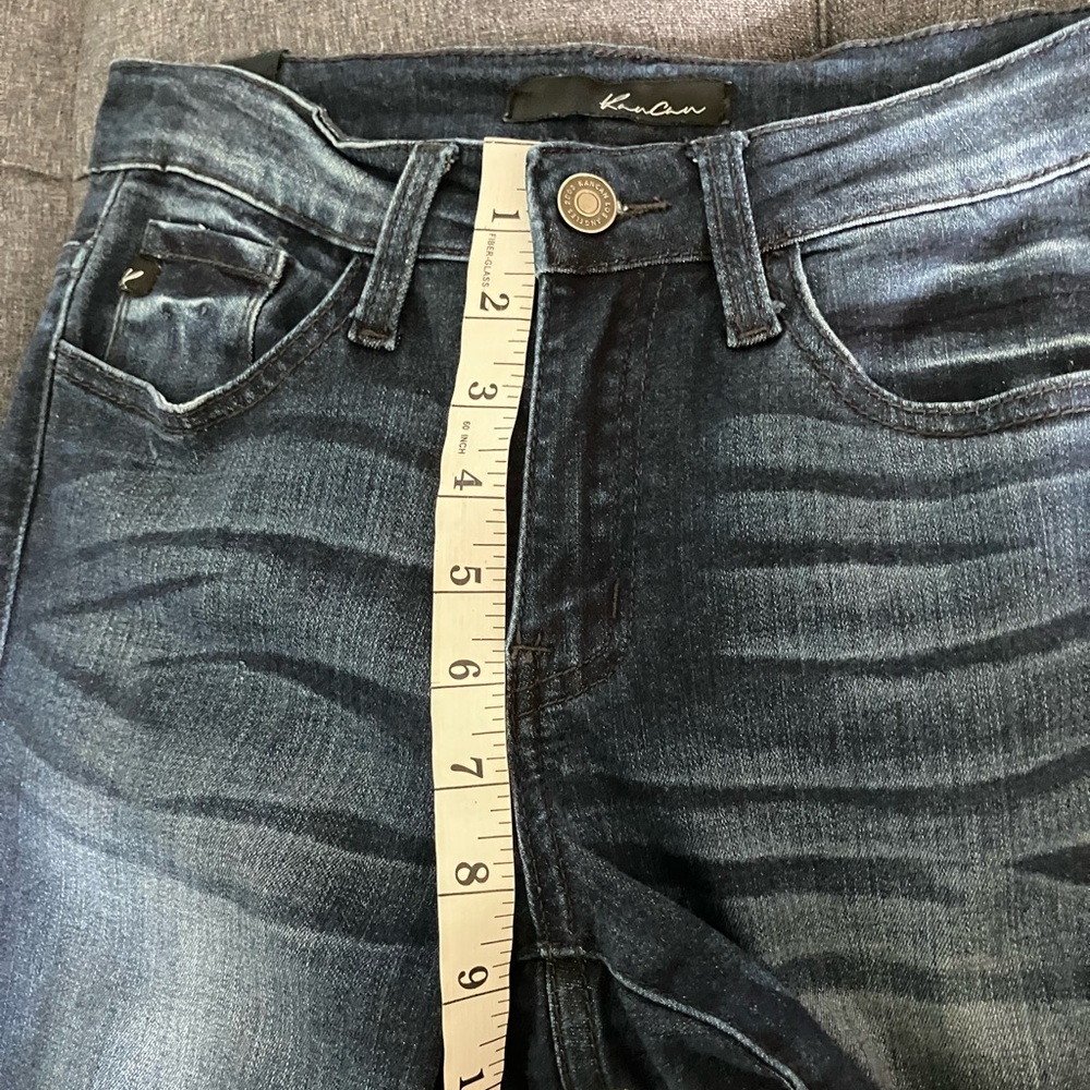 KANCAN Estilo Mid Rise Dark Wash Skinny Jeans Size 25 - Picture 7 of 10